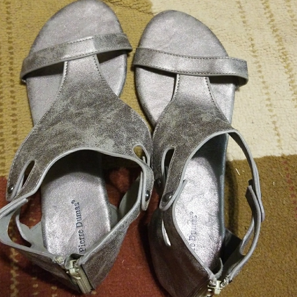 Gray sandals